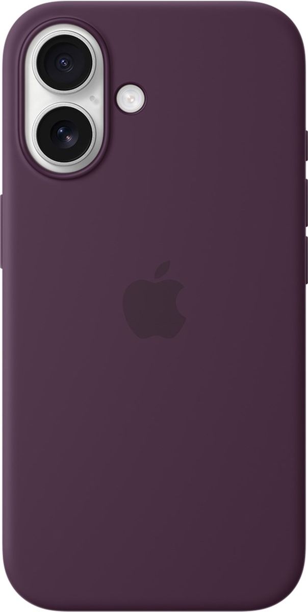 iPhone 16 Pluss Apple silikondeksel med MagSafe (plum)